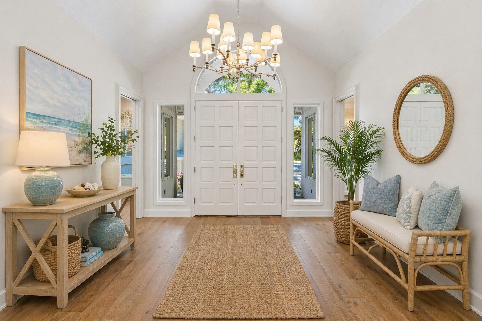 4 Salt Marsh Drive Fernandina Beach, FL 32034 - Photo 3 of 60 a living room with furniture and a chandelier
