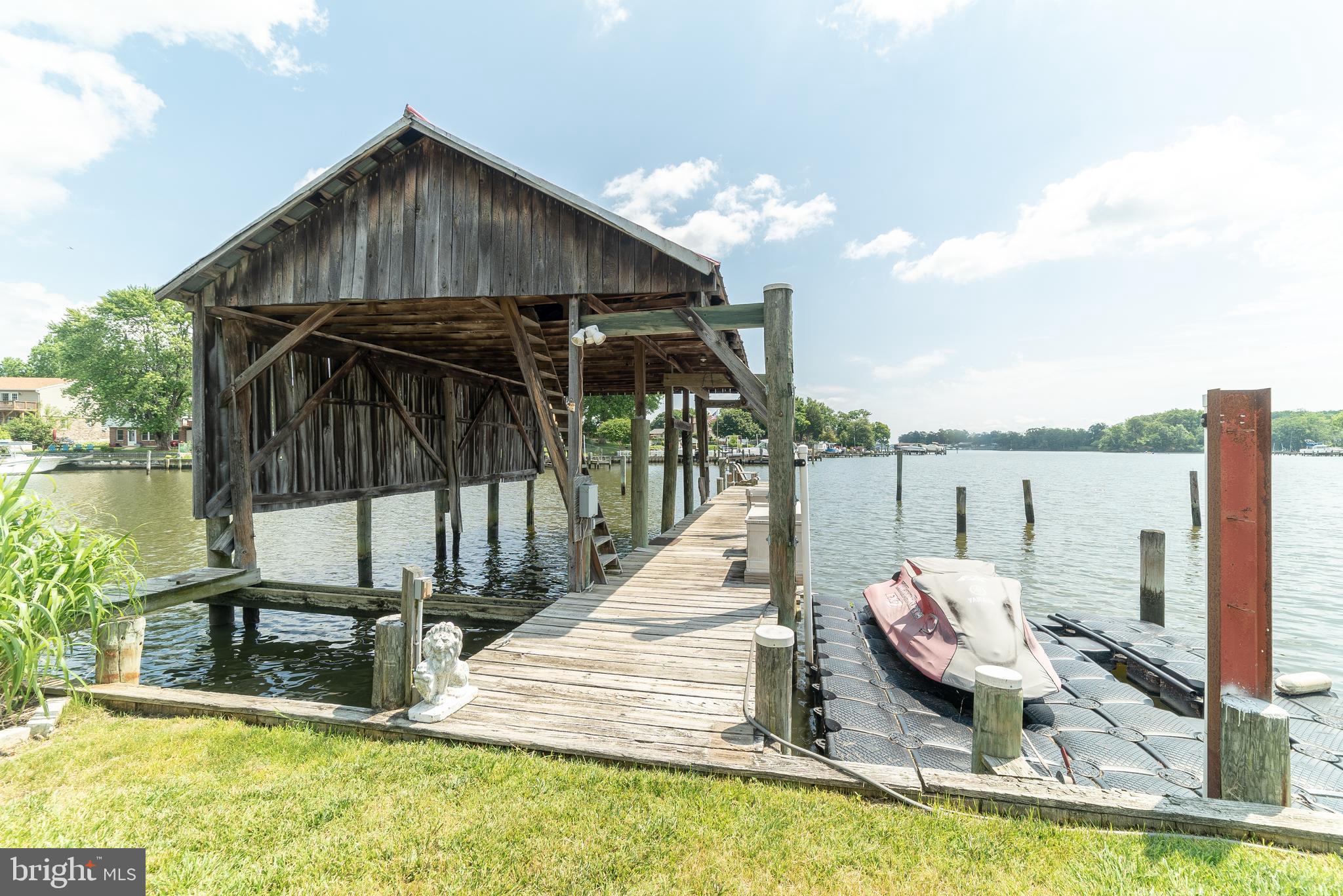 341 Worton Road Baltimore, MD 21221 - Photo 15 of 57 Boat house/ Jet ski Dock- Electric Hookup