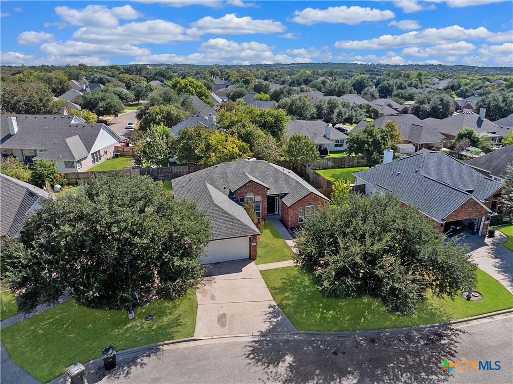 5607 Aberdeen Court Temple, TX 76502 - Photo 29 of 30 an aerial view of a house with a garden