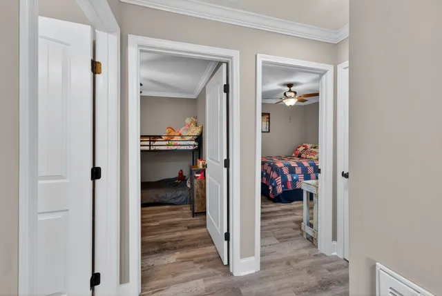 a view of a bedroom and bedroom