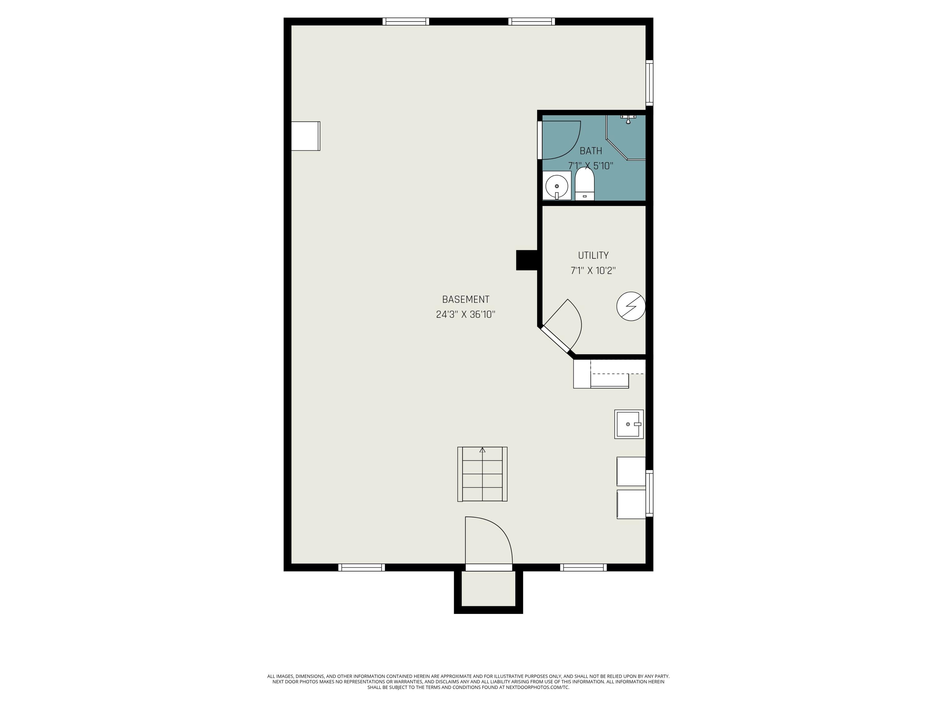 2589 Rector Avenue Northeast Rockford, MI 49341 - Photo 24 of 24 Basement Floor Plan