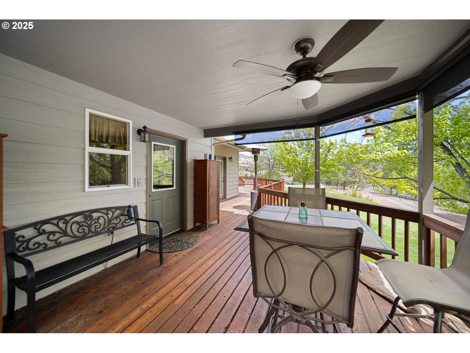 33817 Gage Road Mitchell, OR 97750 - Photo 28 of 48 a living room with furniture and a large window