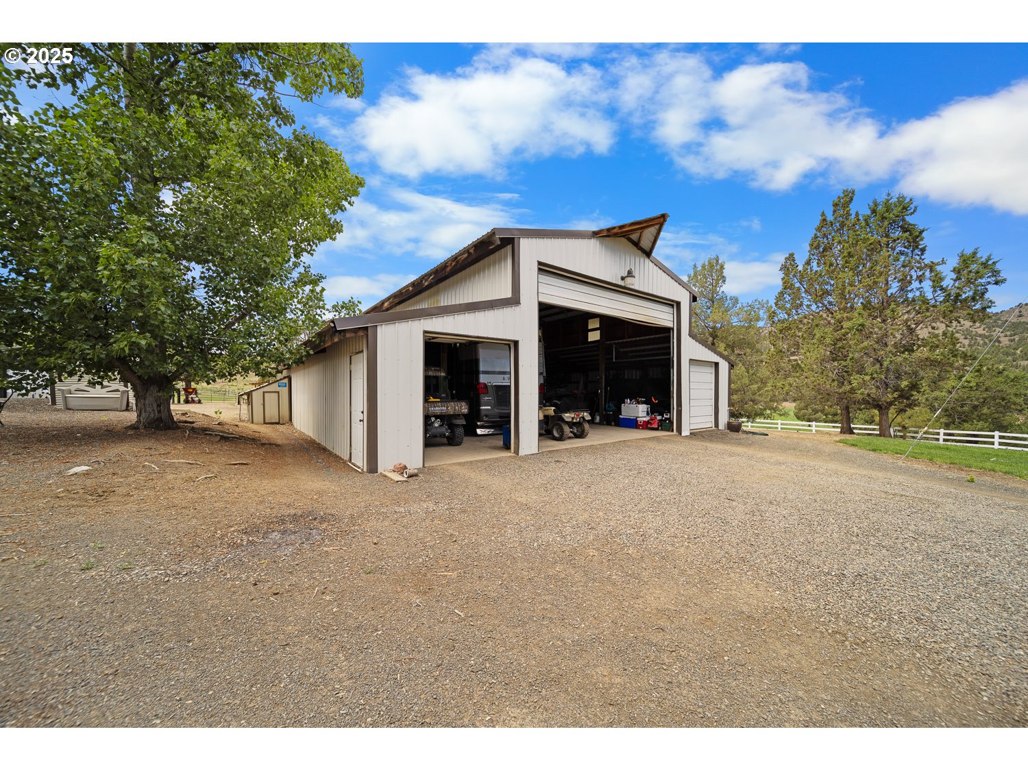 33817 Gage Road Mitchell, OR 97750 - Photo 33 of 48 a view of a house with a yard and tree