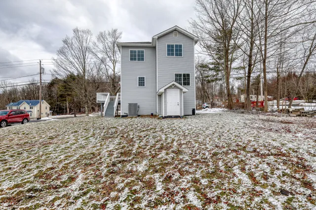 a view of road and with trees
