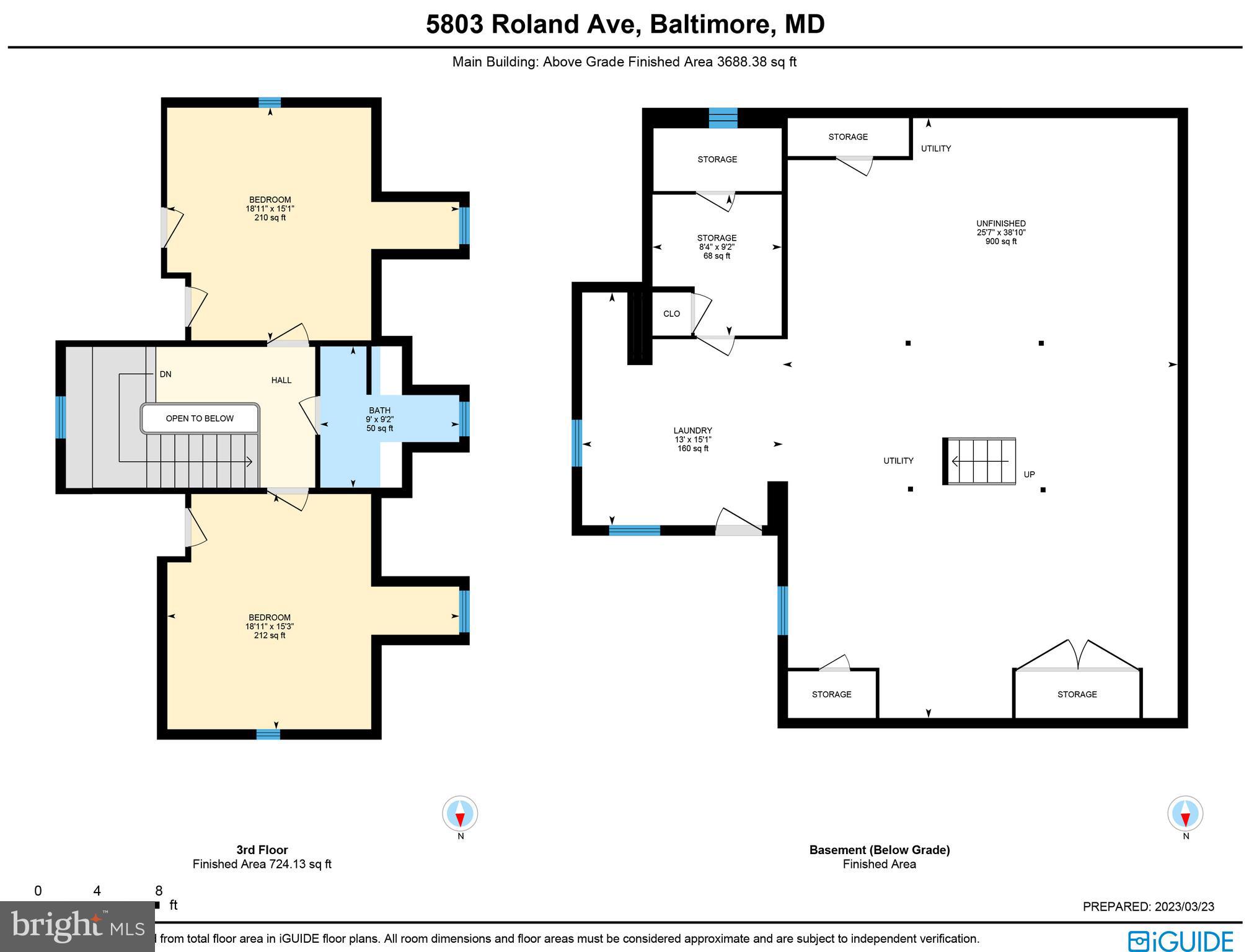5803 Roland Avenue Baltimore, MD 21210 - Photo 69 of 75 Main Building 3rd Floor & Basement