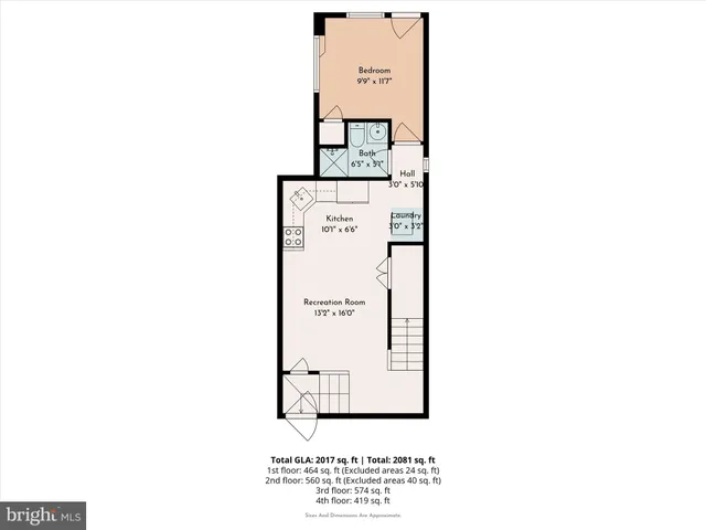 a picture of a bench in a mirror