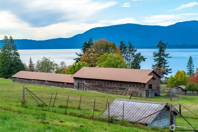 a view of an ocean and beach
