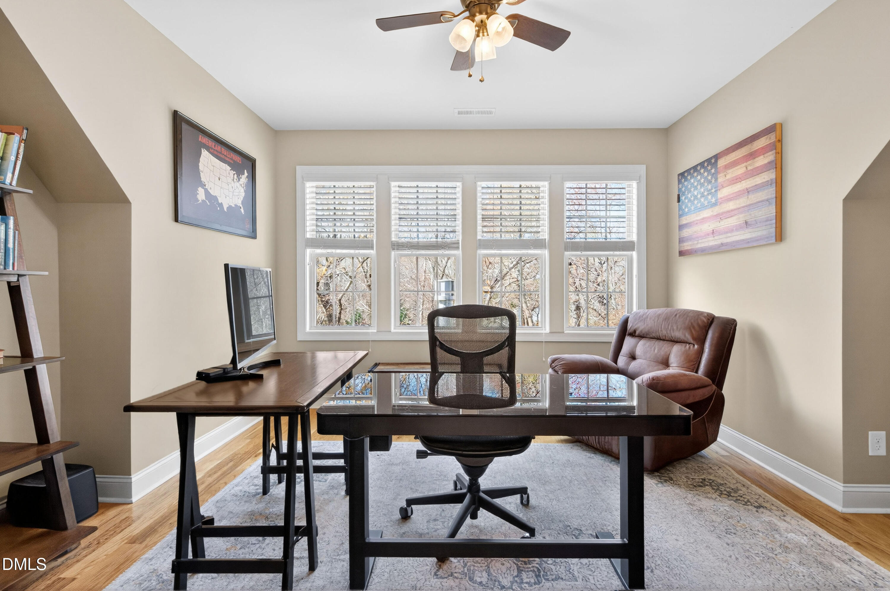 691 Hawthorne Place Creedmoor, NC 27522 - Photo 60 of 84 a view of a dining room with furniture window and wooden floor