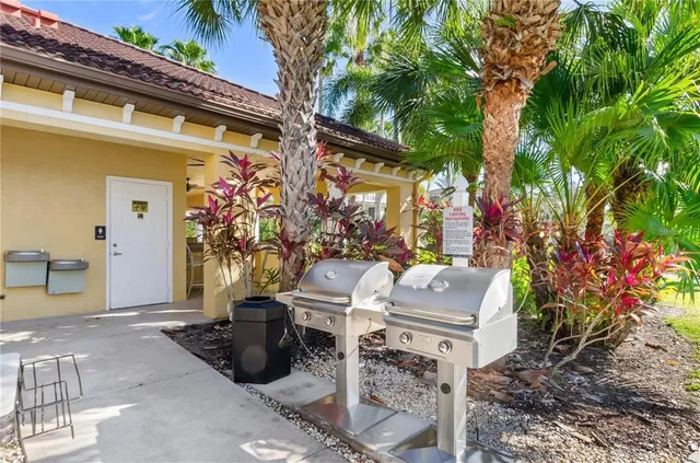 a table and chairs in front of a house