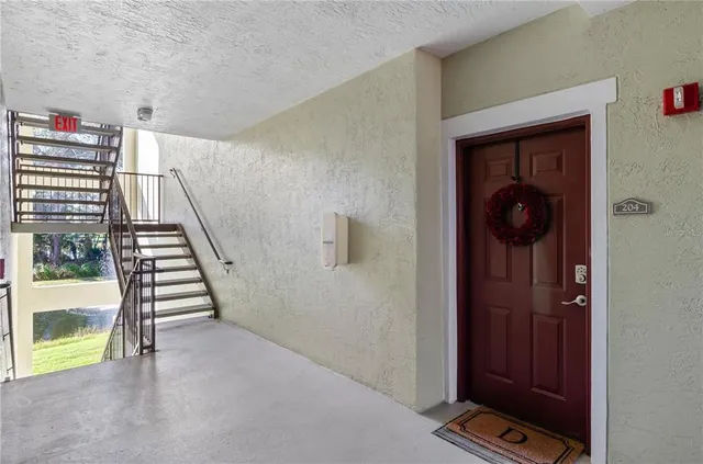 a view of an entryway with staircase