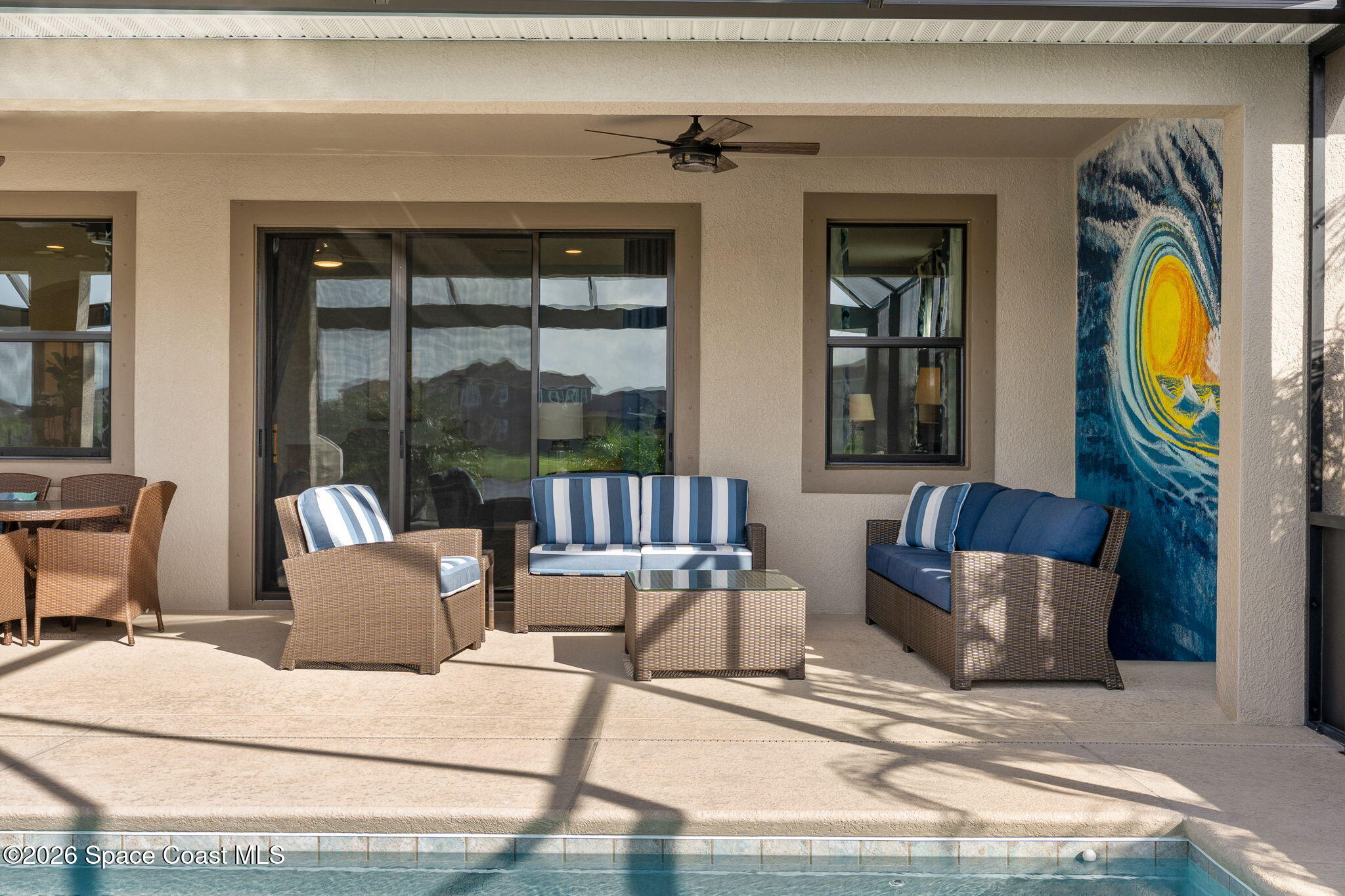 3236 Becorden Way Melbourne, FL 32940 - Photo 33 of 40 a view of living room and window