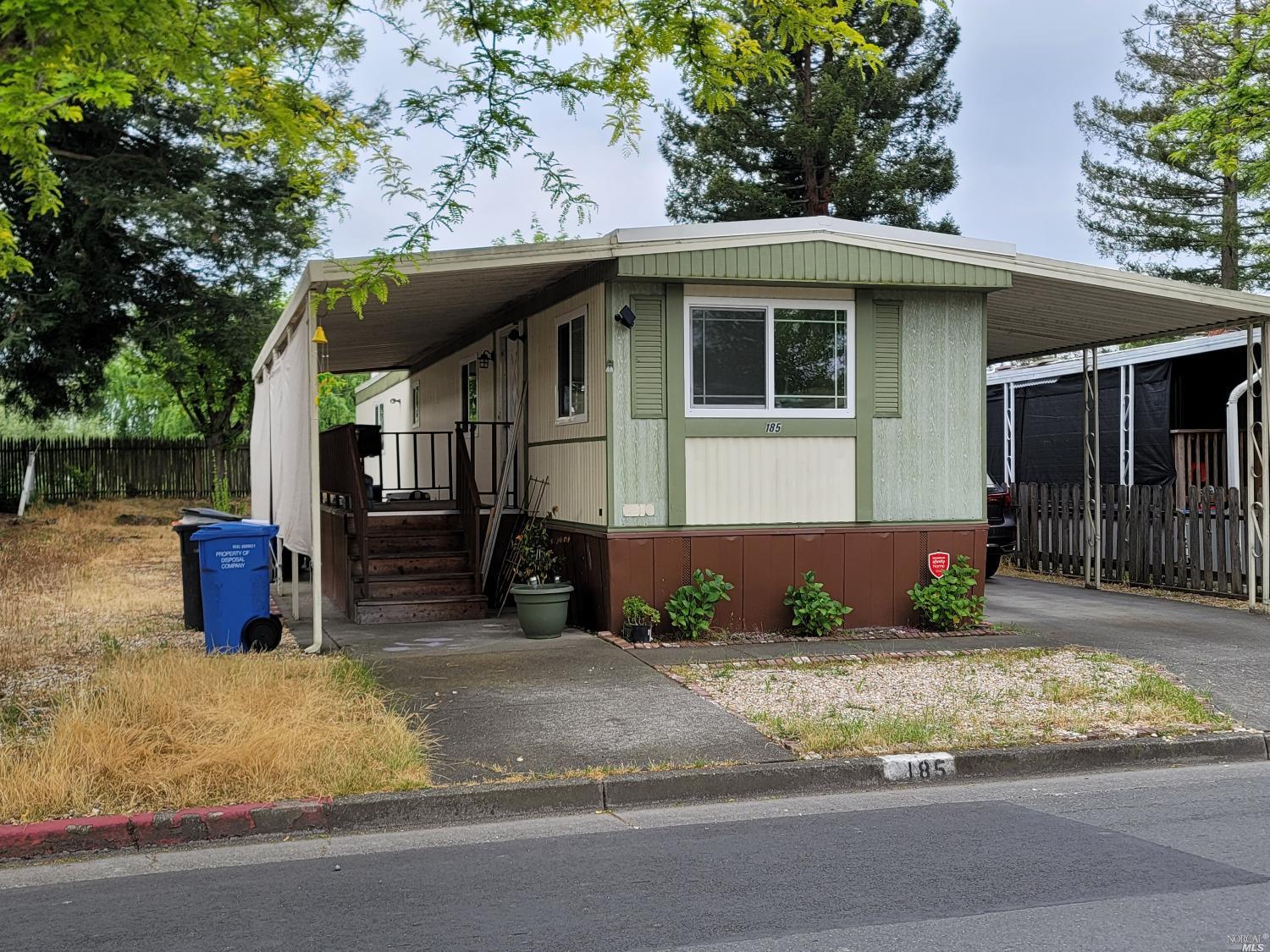 a view of a house with a patio