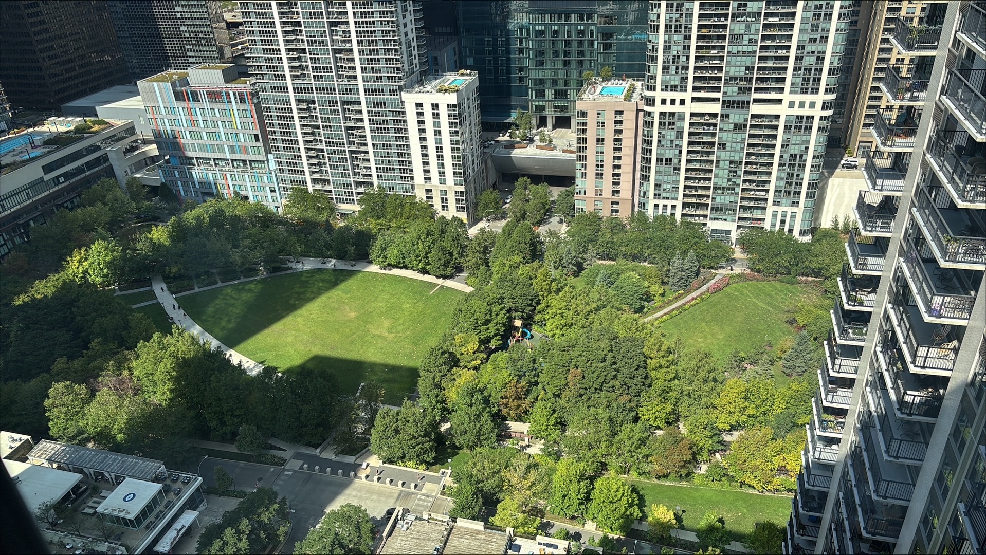 400 East Randolph Street, Unit 3714 Chicago, IL 60601 - Photo 10 of 23 an aerial view of residential house with outdoor space and street view