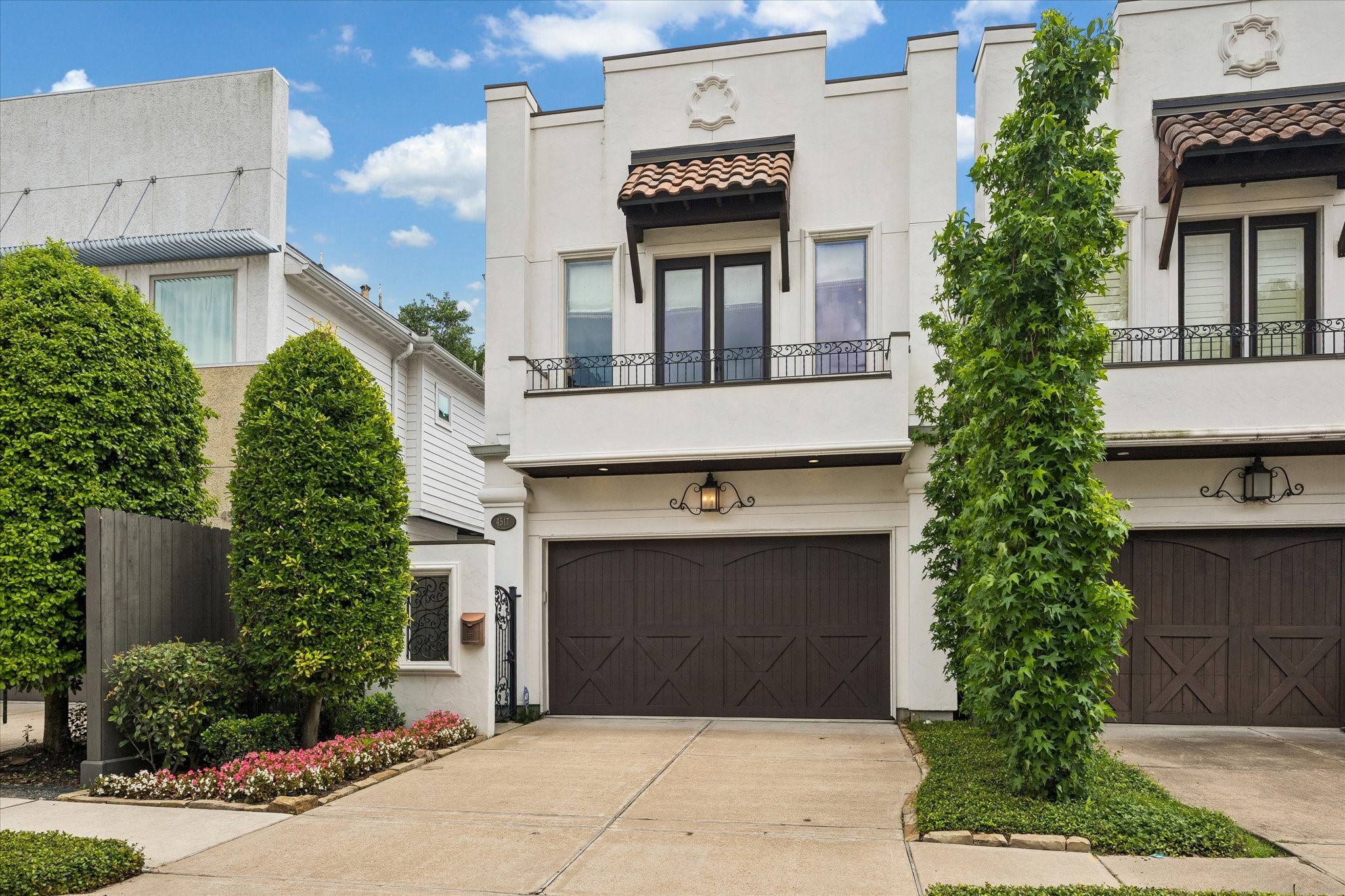 4517 Rose Street Houston, TX 77007 - Photo 1 of 34 Sophisticated Rice Military single family home, with first floor living, beautifully landscaped front yard and elegant Mediterranean-style facade