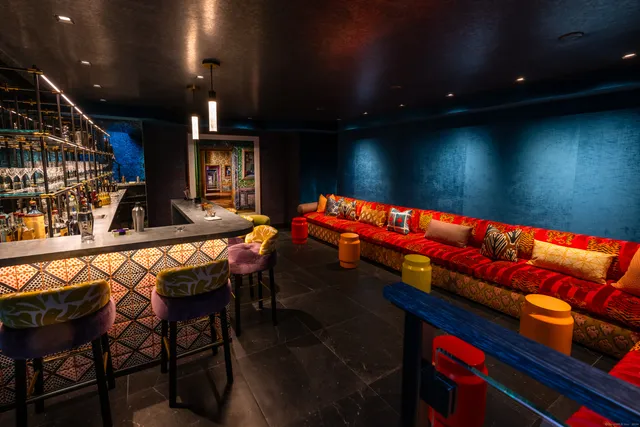 a room with musical instruments