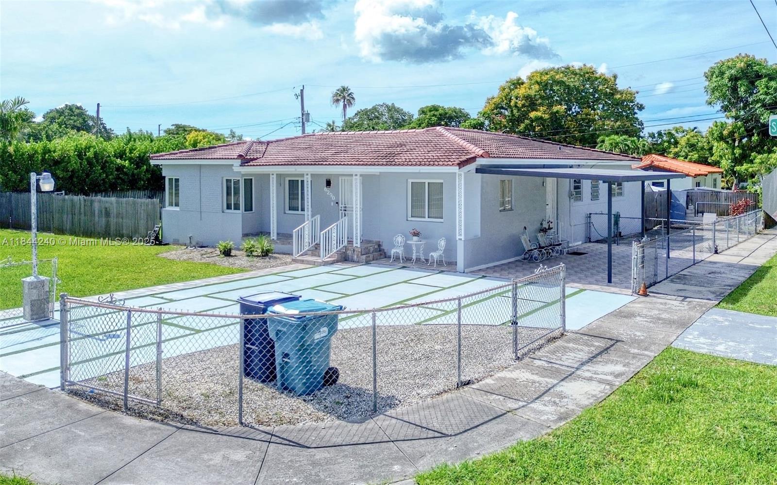 6290 Southwest 37th Street Miami, FL 33155 - Photo 2 of 34 a view of a house with backyard and a garden