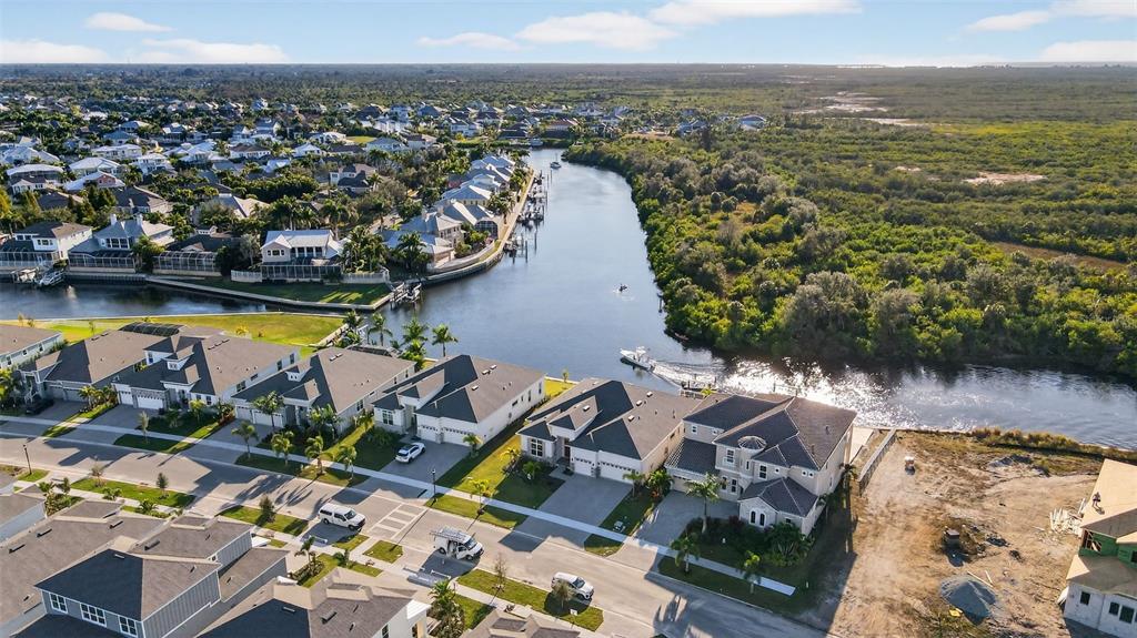 1088 Signet Drive Apollo Beach, FL 33572 - Photo 36 of 49 an aerial view of residential houses with outdoor space