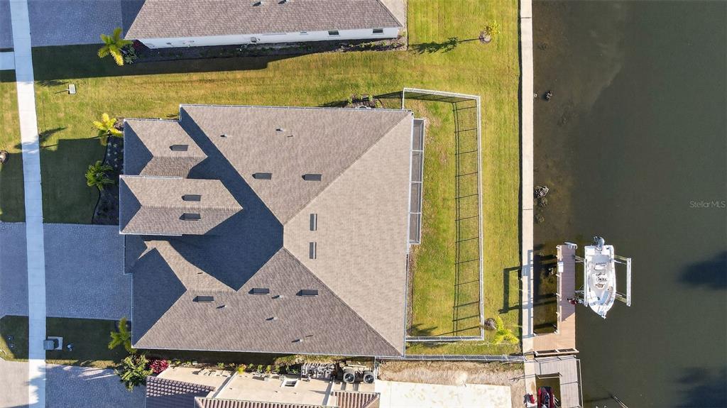1088 Signet Drive Apollo Beach, FL 33572 - Photo 44 of 49 an aerial view of a house with a swimming pool