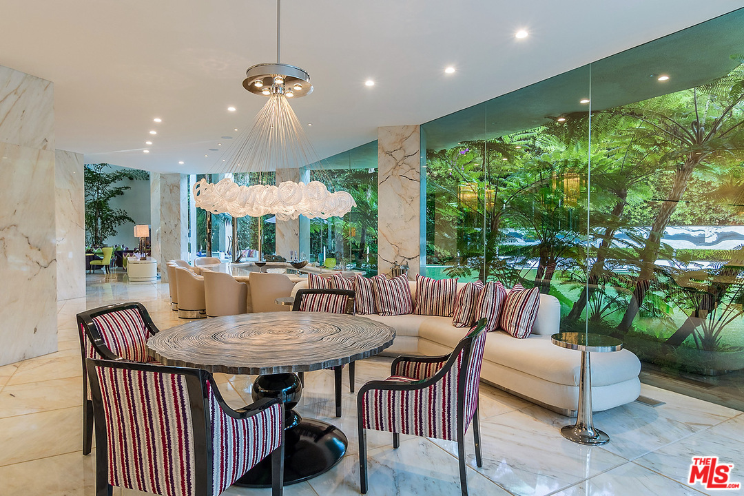 1000 Elden Way Beverly Hills, CA 90210 - Photo 13 of 53 a view of a dining room with furniture window and outside view