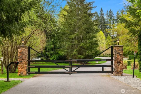 a park view with a bench and trees