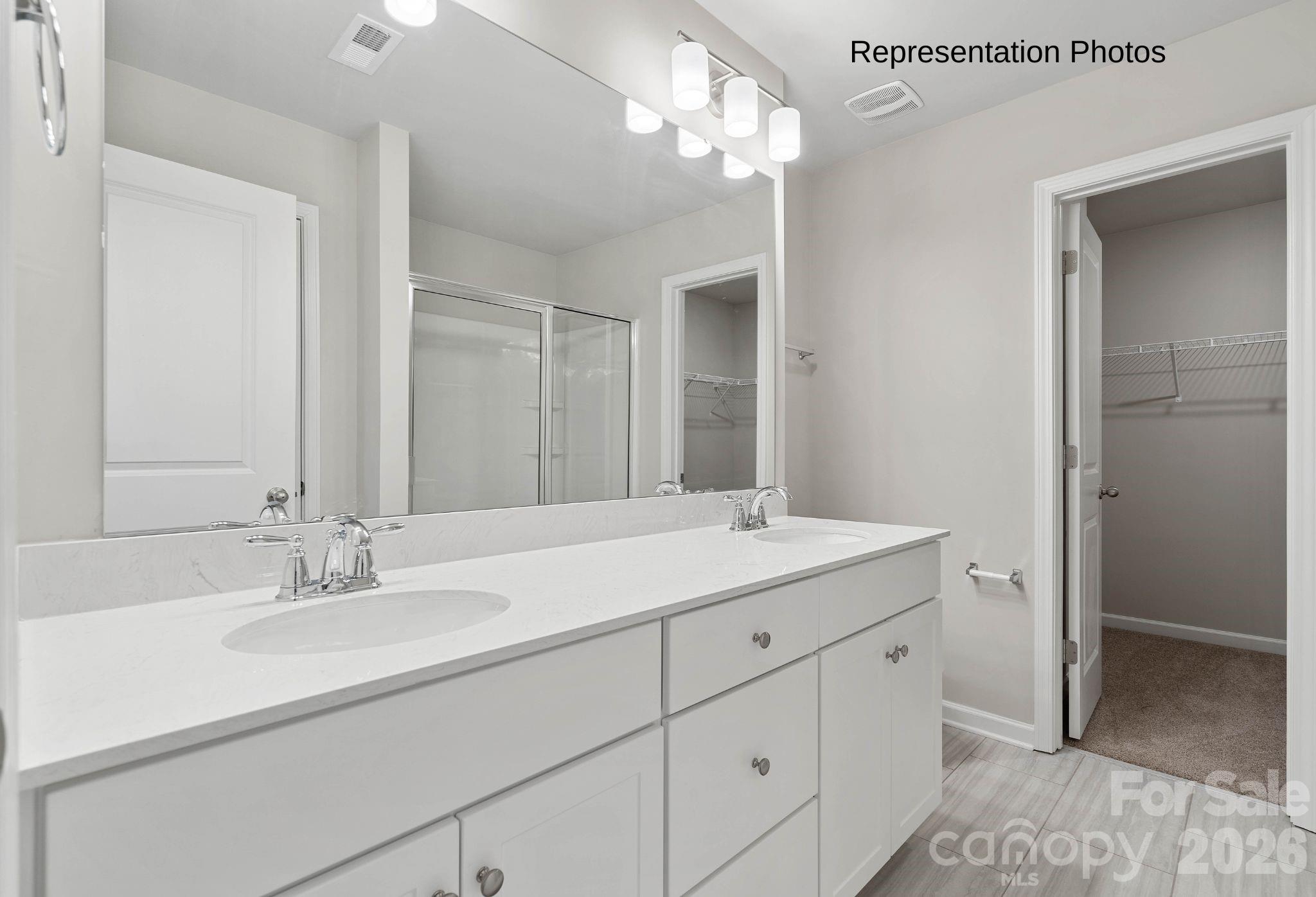 111 Pinnacle Crossing Shelby, NC 28152 - Photo 14 of 24 a bathroom with a sink double vanity and a mirror