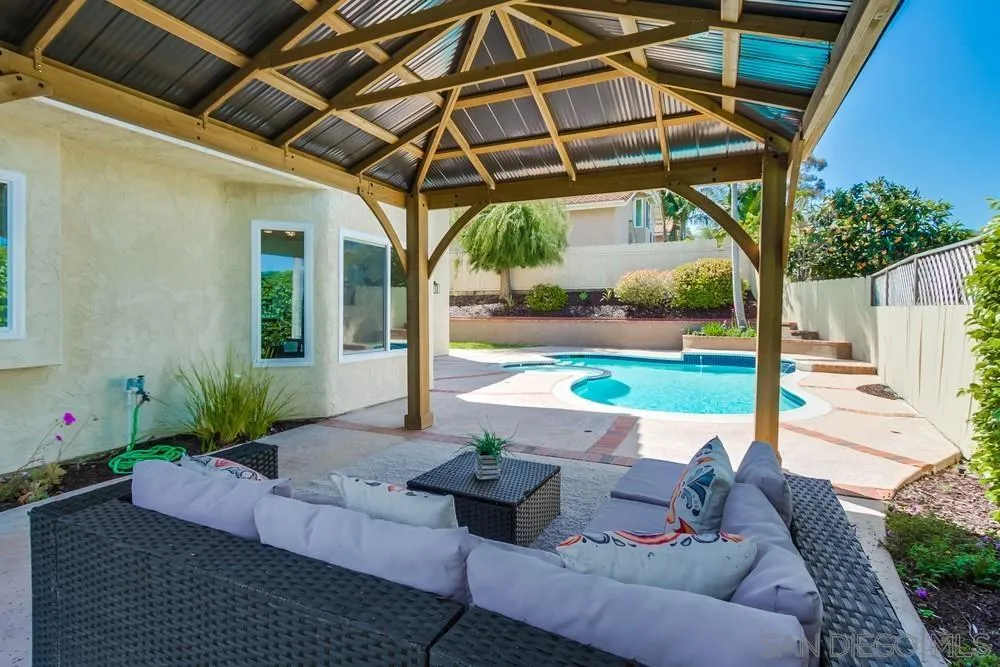 1278 Avenida Miguel Encinitas, CA 92024 - Photo 47 of 47 a view of patio with a table and chairs and potted plants