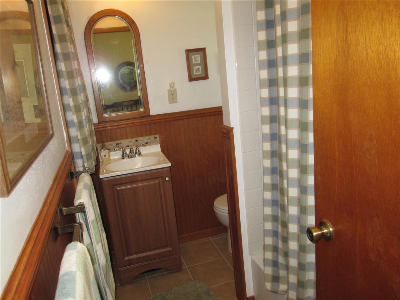 10217 Yale Bridge Road Rockton, IL 61072 - Photo 18 of 25 a bathroom with a sink a toilet and shower curtain