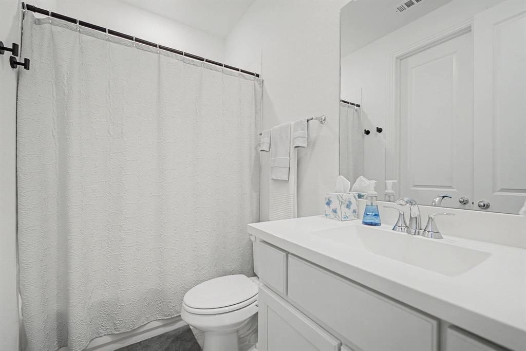 1228 Emilia Road Fate, TX 75087 - Photo 20 of 31 a bathroom with a sink a toilet and a mirror
