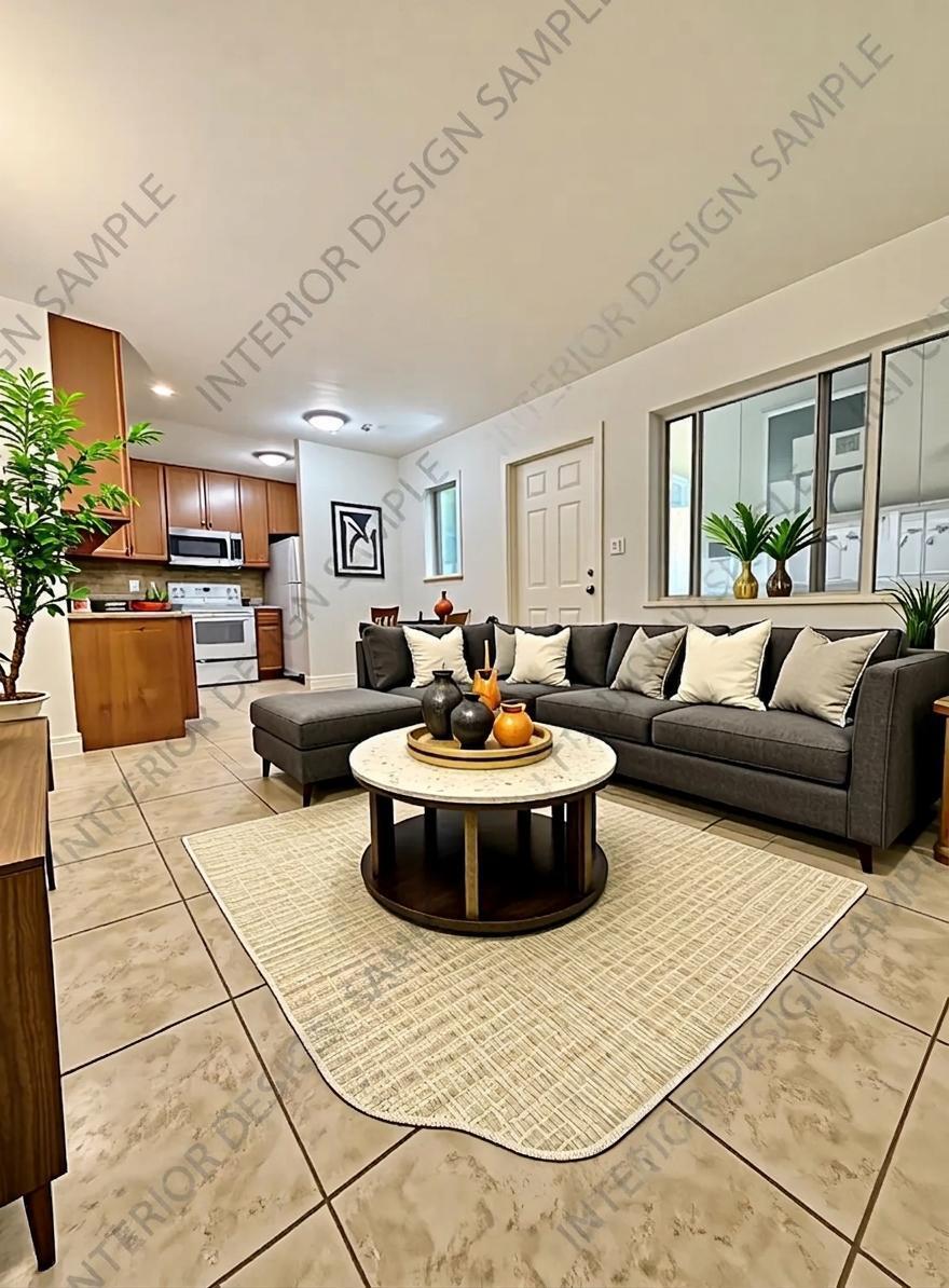 199 East McNab Road, Unit 109 Pompano Beach, FL 33060 - Photo 4 of 17 a living room with furniture and a fireplace