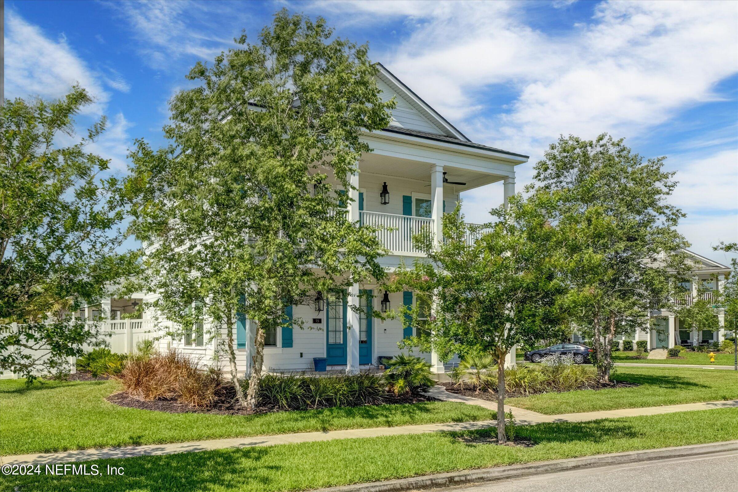 75 Bronson Parkway St. Augustine, FL 32095 - Photo 8 of 55 front view of house with a garden