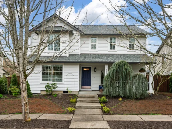 a front view of a house