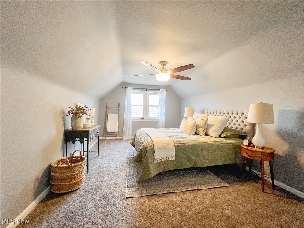 6403 Kenneth Avenue Parma, OH 44129 - Photo 15 of 20 Bedroo withllight colored carpet, and a ceiling fan