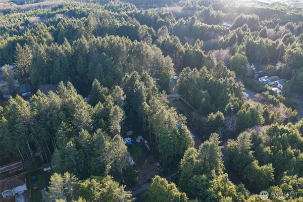 a bird view of a house