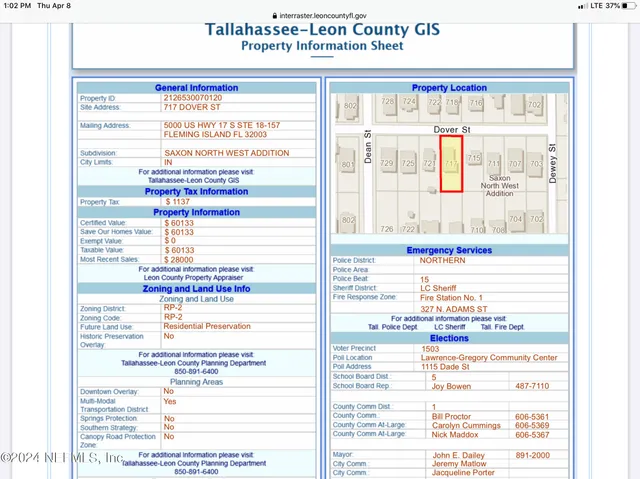 $90,000 | 717 Dover Street, Tallahassee, FL 32304