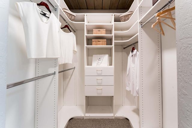 a view of walk in closet