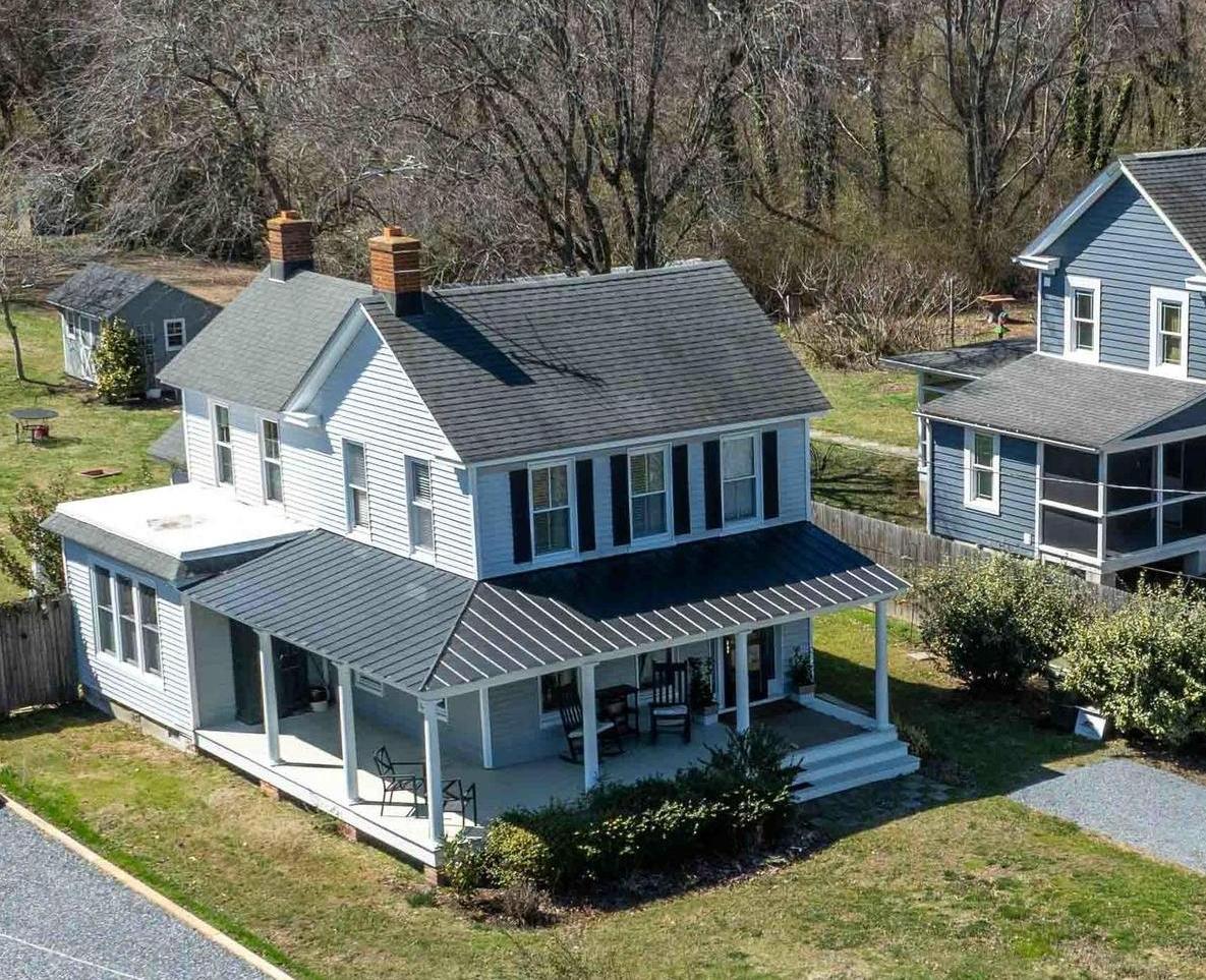 6394 Bozman Neavitt Road Neavitt, MD 21652 - Photo 2 of 30 Aerial view from front showing porch