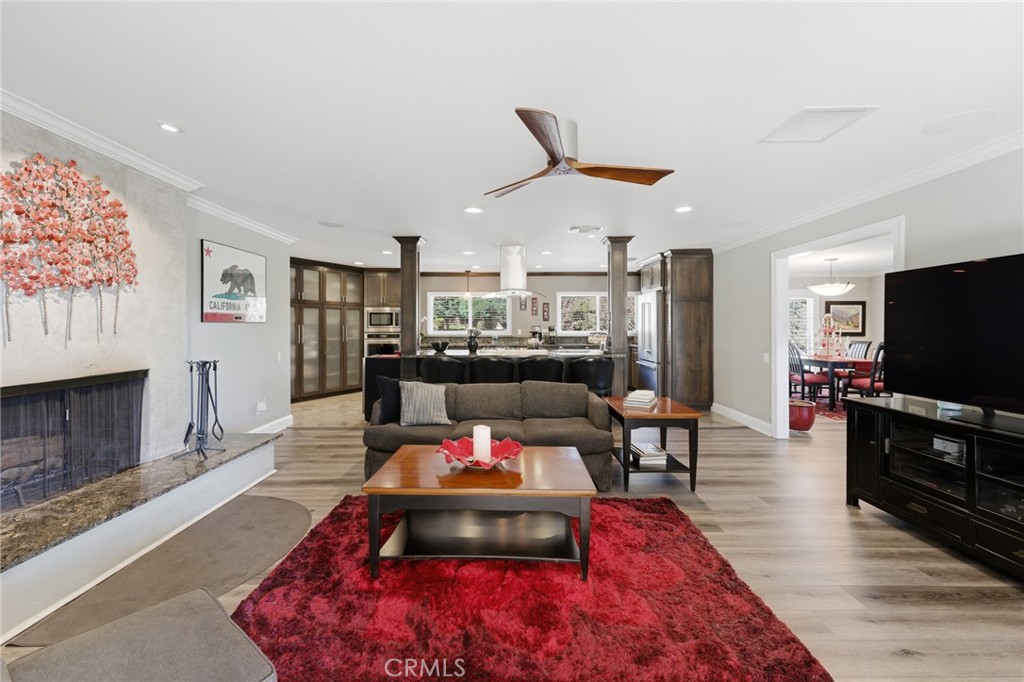 1805 Canyon Road Redlands, CA 92373 - Photo 16 of 61 a living room with furniture and a flat screen tv