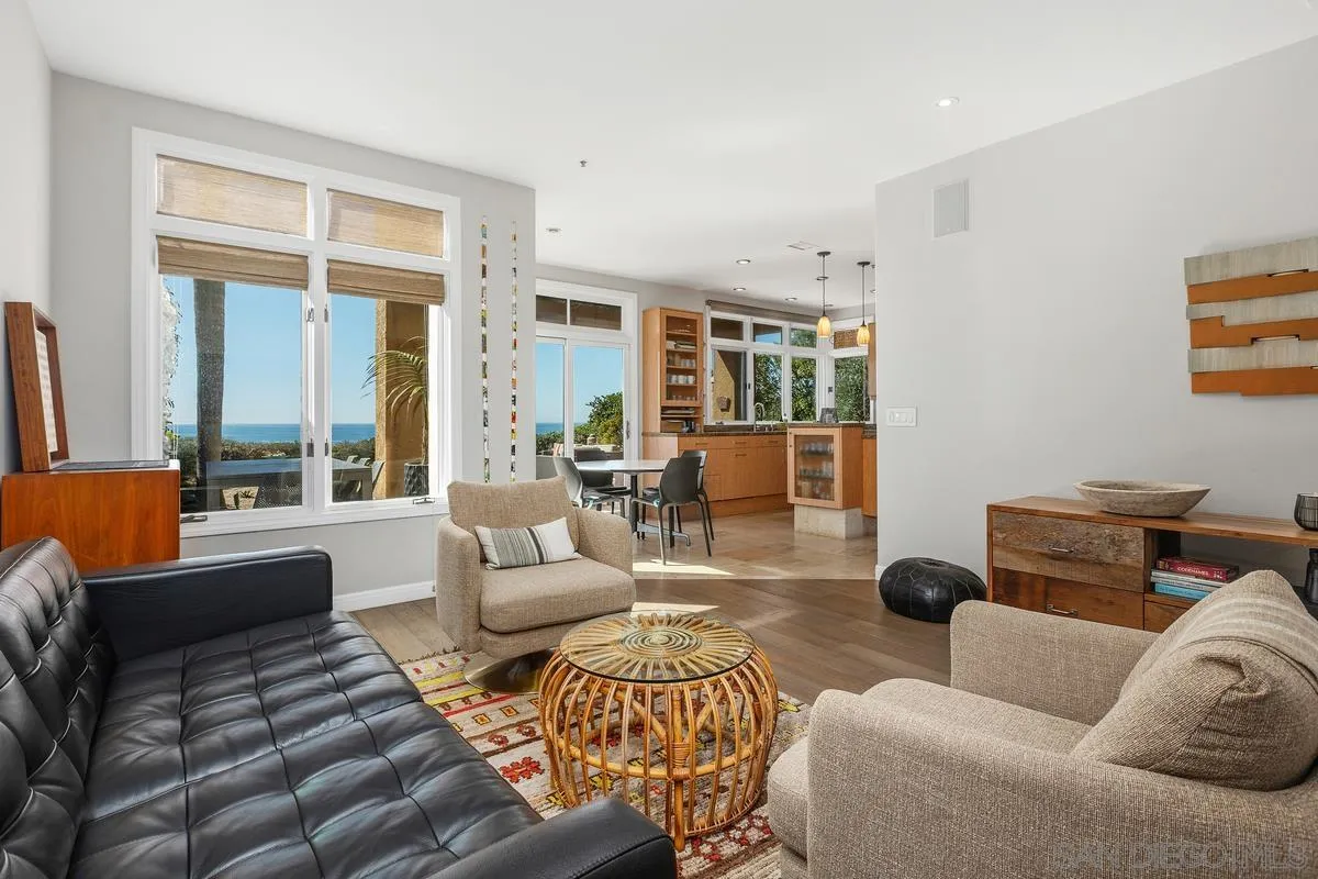 849 North Rios Avenue Solana Beach, CA 92075 - Photo 18 of 40 a living room with furniture and a large window