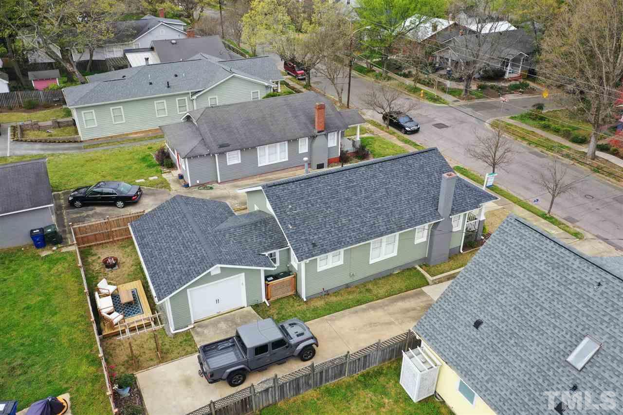 612 North Boundary Street Raleigh, NC 27604 - Photo 2 of 28 an aerial view of a house with a garden