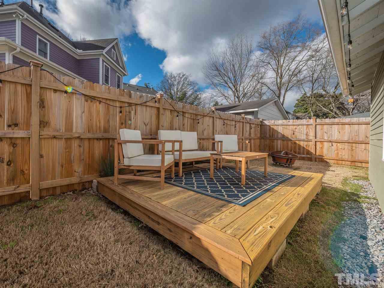 612 North Boundary Street Raleigh, NC 27604 - Photo 24 of 28 a view of a chairs setting on the roof deck