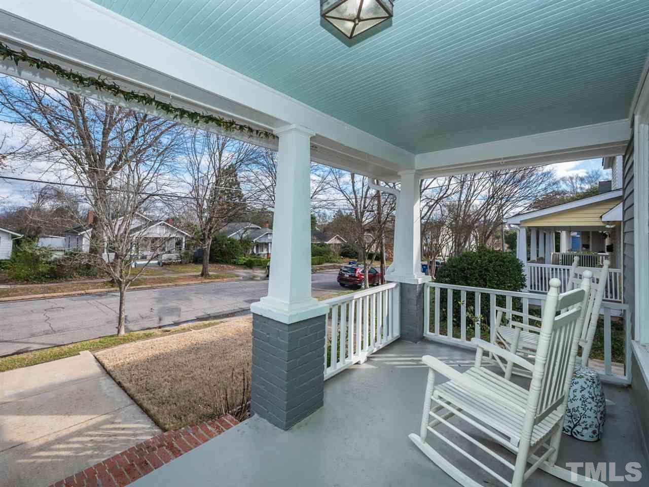 612 North Boundary Street Raleigh, NC 27604 - Photo 6 of 28 a view of a porch with furniture and garden