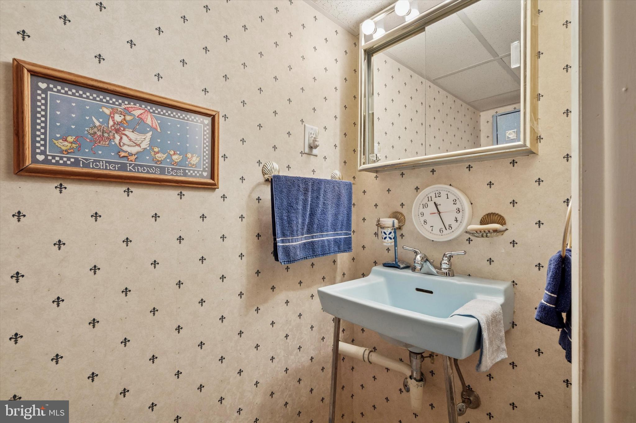1637 West Ritner Street Philadelphia, PA 19145 - Photo 10 of 15 a bathroom with a sink a toilet and a mirror