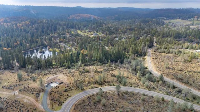 a view of an outdoor space with mountain view