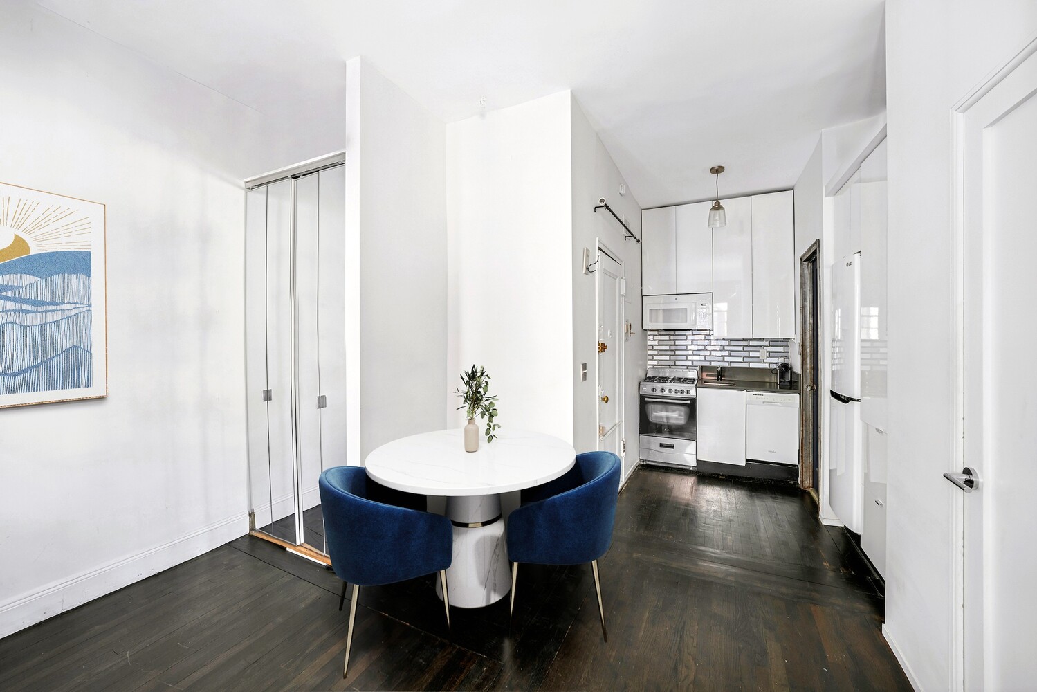 39 West 84th Street, Unit 3B Manhattan, NY 10024 - Photo 6 of 9 a view of a dining room with furniture window and wooden floor