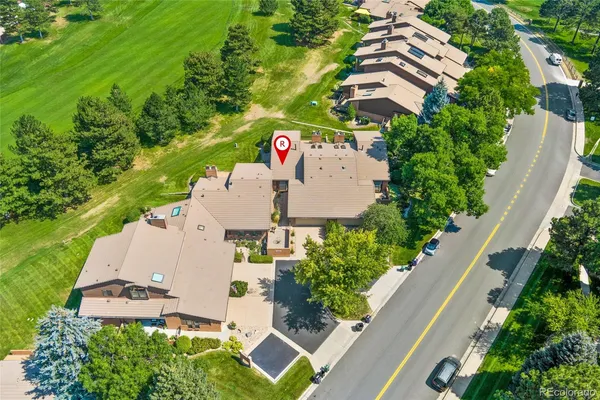 an aerial view of multiple house