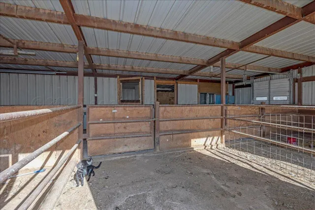 a view of a garage room