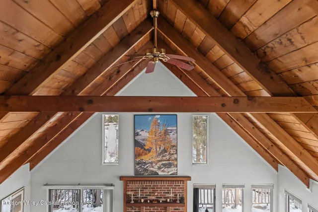 a view of workspace with wooden floor