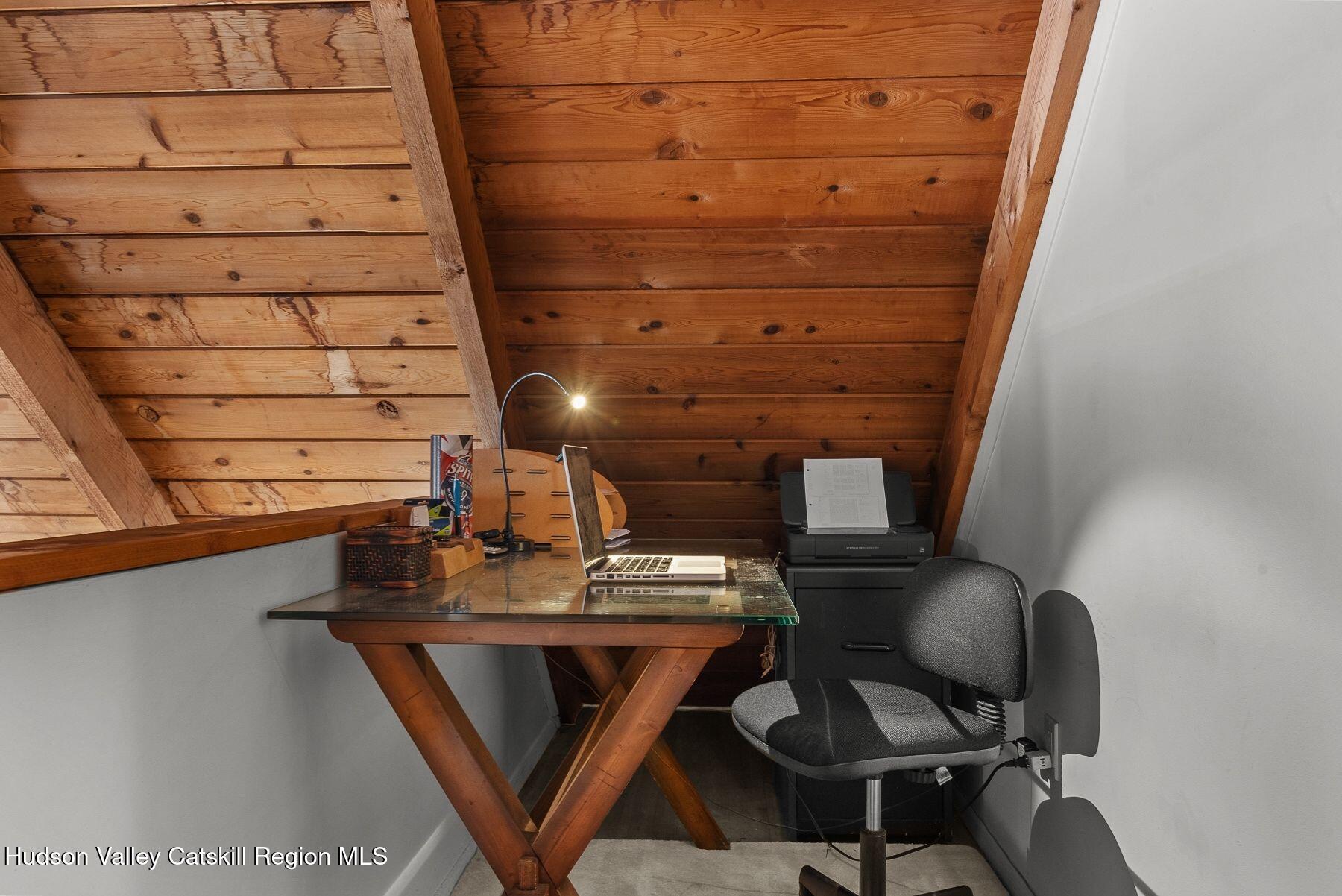 107 Ox Road Roxbury, NY 12421 - Photo 19 of 30 a view of workspace with wooden floor