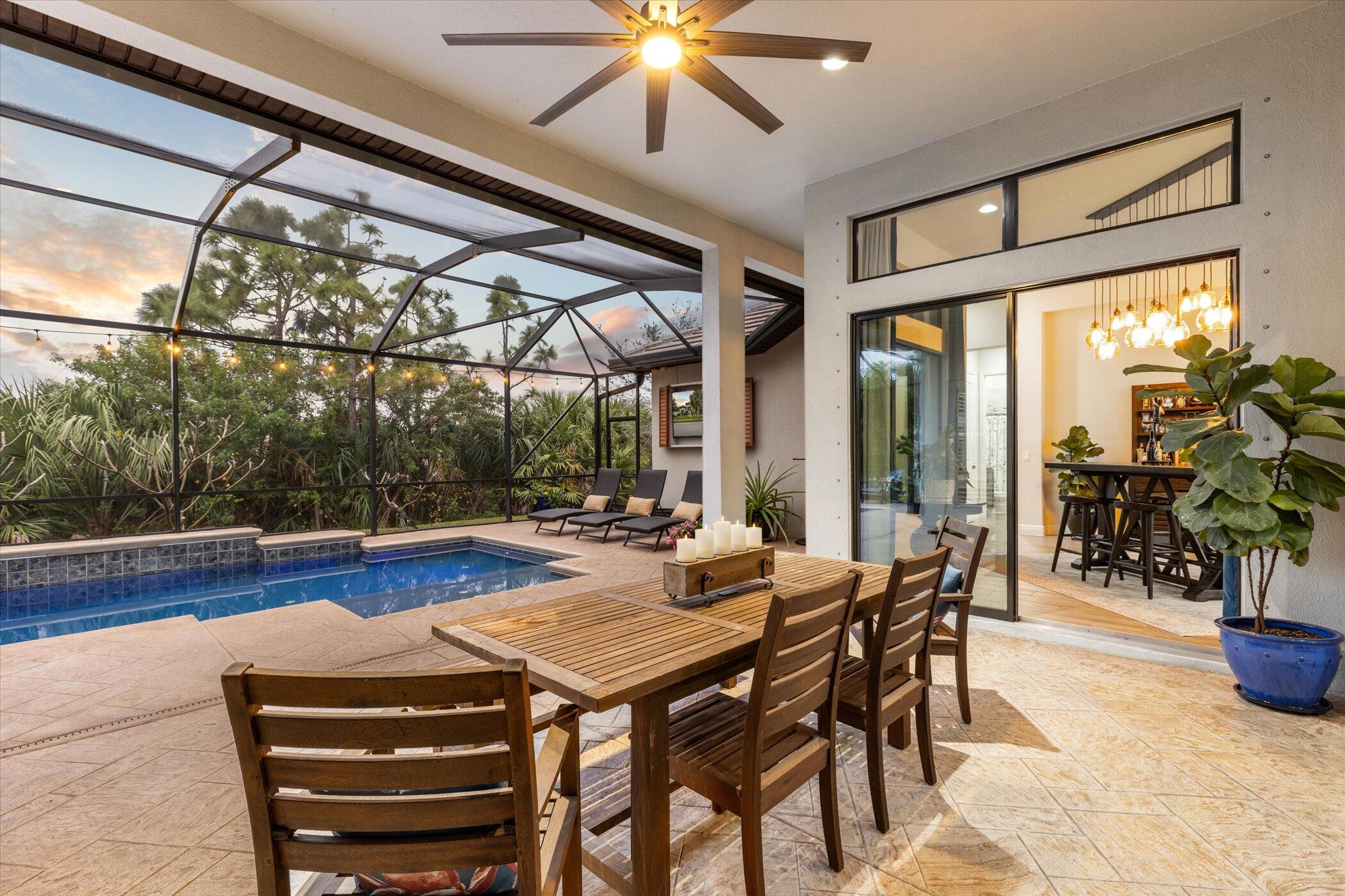 5420 Calder Drive Melbourne, FL 32940 - Photo 7 of 73 a view of a dining room with furniture window and outside view