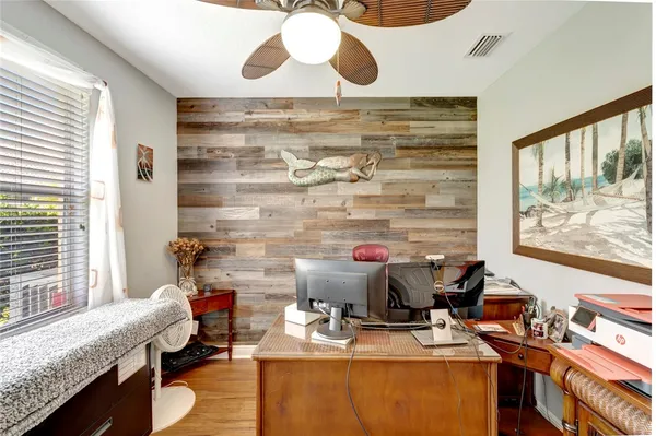 a room with furniture and window